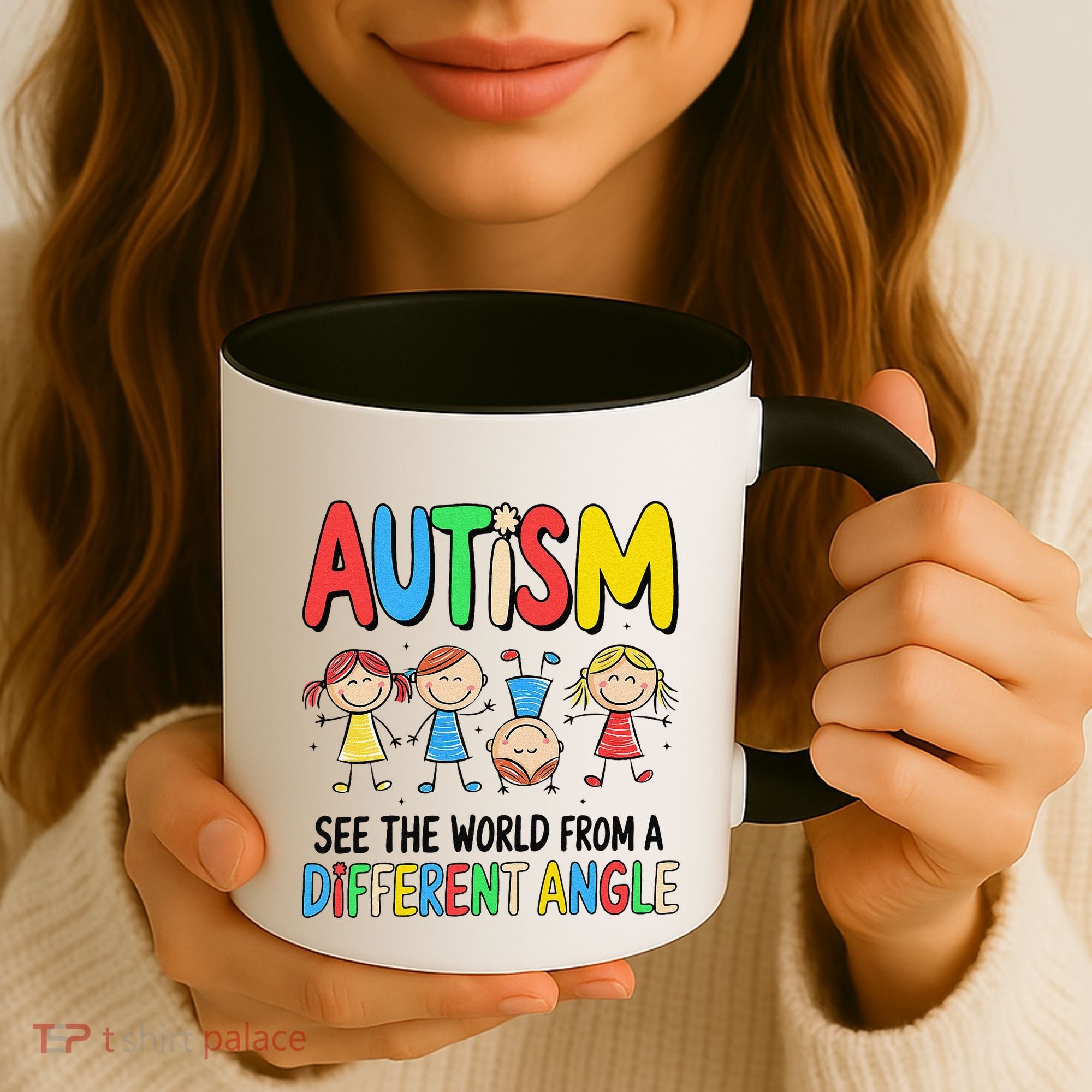 Autism Seeing The World From A Different Angle Autism Coffee Mug