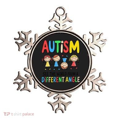 Autism Seeing The World From A Different Angle Autism Ornament
