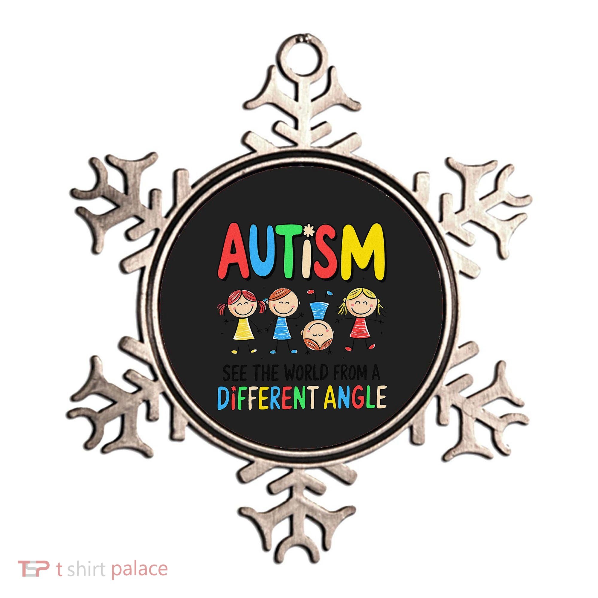 Autism Seeing The World From A Different Angle Autism Ornament