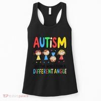 Autism Seeing The World From A Different Angle Autism Women's Tank Top thumb 0