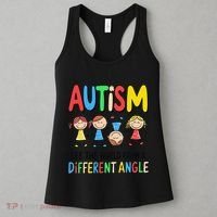 Autism Seeing The World From A Different Angle Autism Women's Tank Top thumb 3