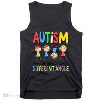Autism Seeing The World From A Different Angle Autism Tank Top thumb 0