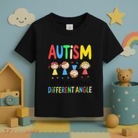 Autism Seeing The World From A Different Angle Autism Toddler T-Shirt thumb 3