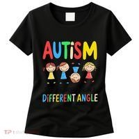 Autism Seeing The World From A Different Angle Autism Women's T-Shirt thumb 0
