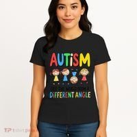 Autism Seeing The World From A Different Angle Autism Women's T-Shirt thumb 4