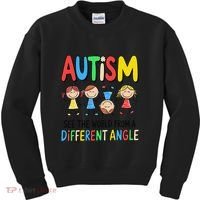 Autism Seeing The World From A Different Angle Autism Kids Sweatshirt thumb 0