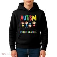 Autism Seeing The World From A Different Angle Autism Kids Hoodie thumb 4