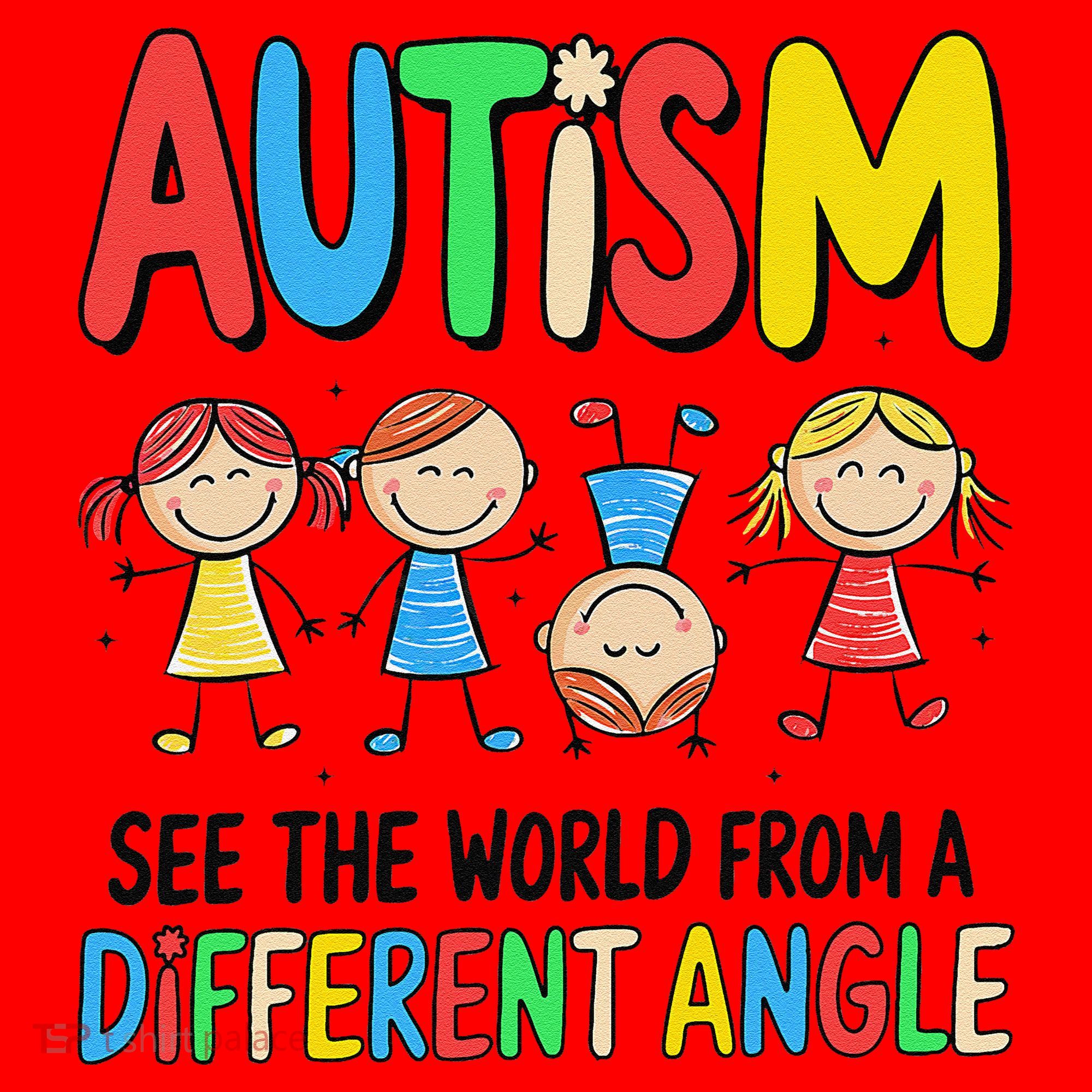 Autism Seeing The World From A Different Angle Autism Santa Hat