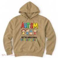 Autism Seeing The World From A Different Angle Autism Hoodie thumb 0