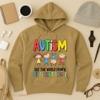 Autism Seeing The World From A Different Angle Autism Hoodie thumb 3