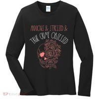 Anxious Stressed True Crime Obsessed Murder Shows Podcast Women's Long Sleeve Shirt thumb 0