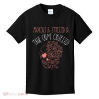 Anxious Stressed True Crime Obsessed Murder Shows Podcast Kids T-Shirt thumb 0