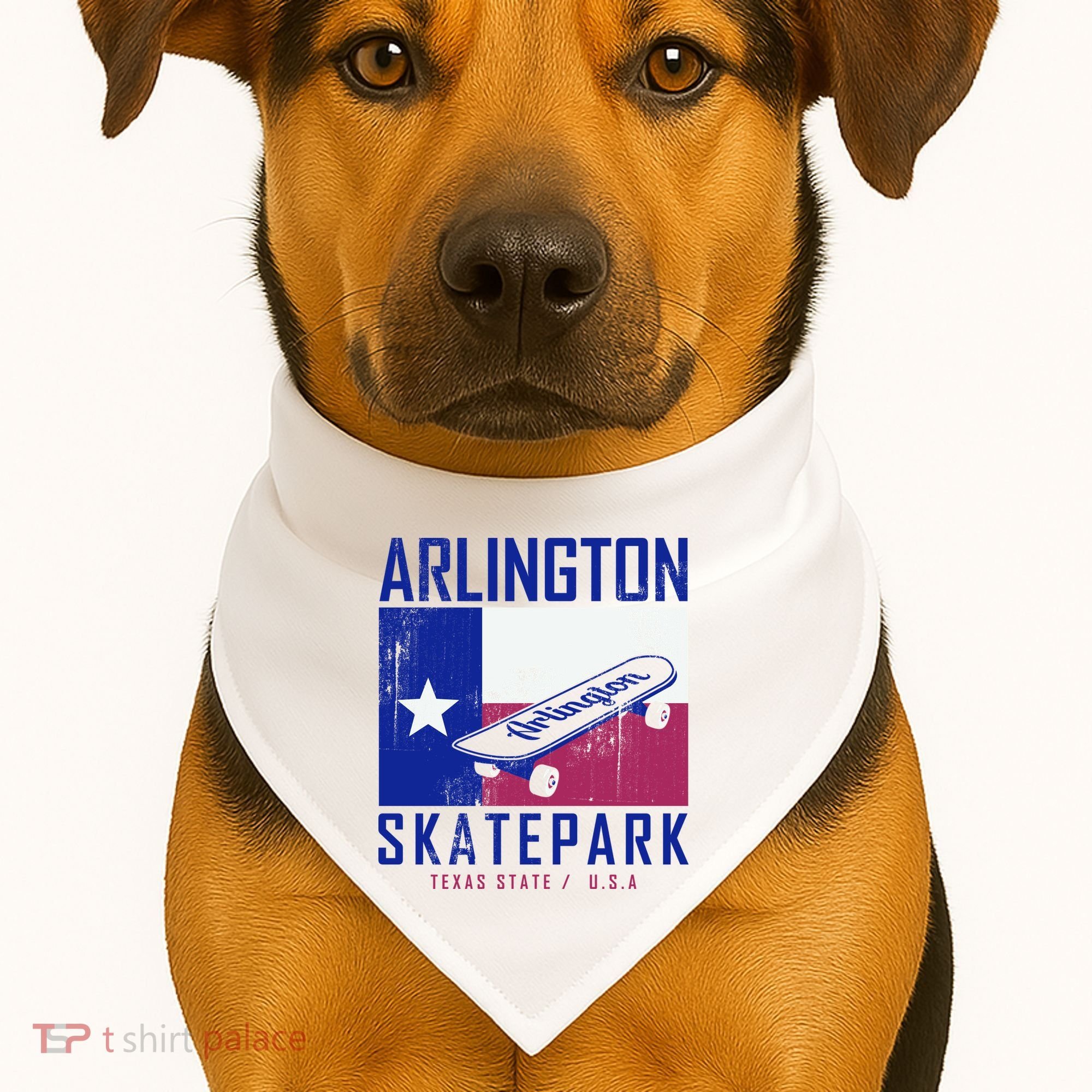 Arlington Skatepark Texas USA-Made Doggie Bandana