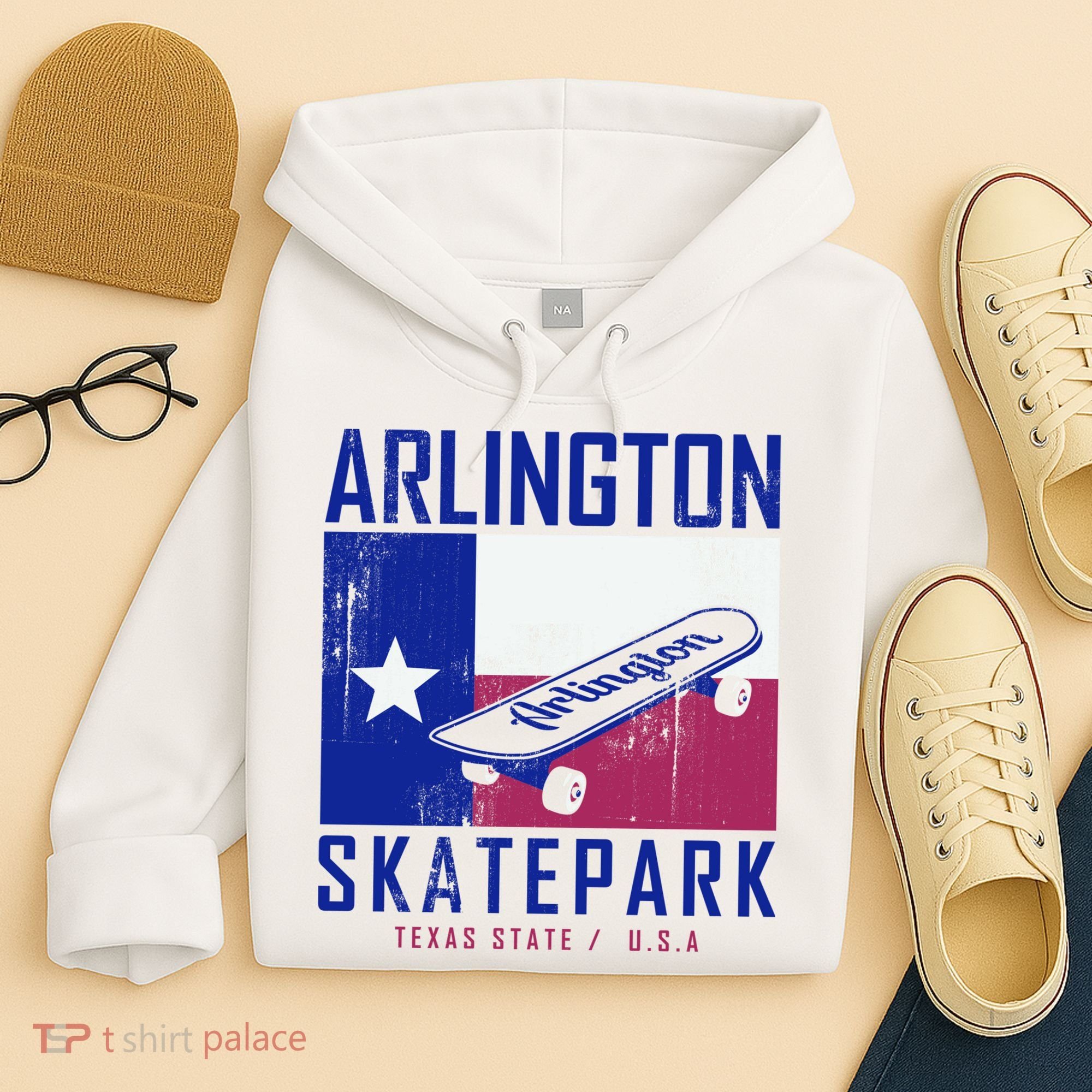 Arlington Skatepark Texas Hoodie