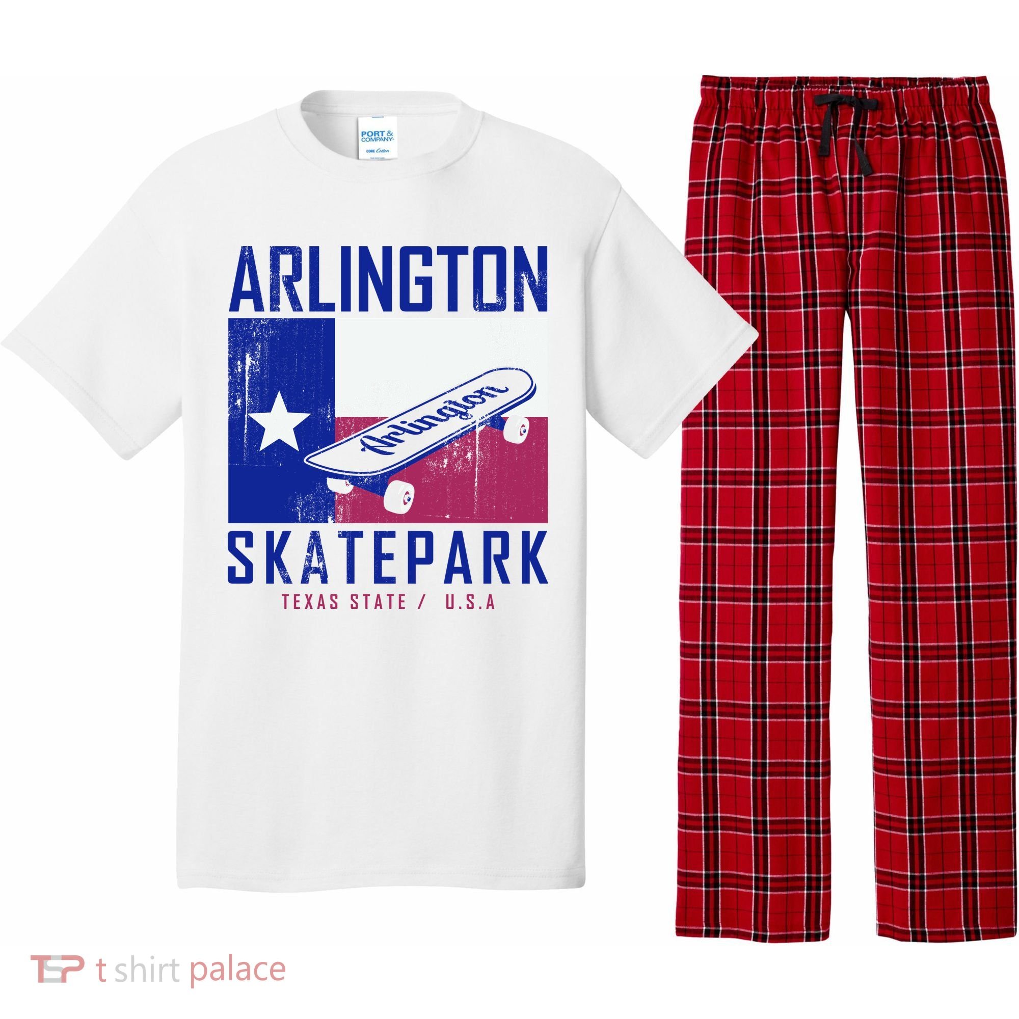 Arlington Skatepark Texas Pajama Set