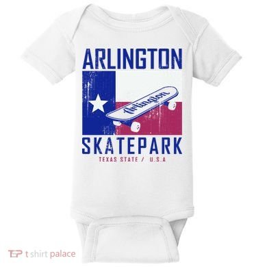Arlington Skatepark Texas Baby Bodysuit