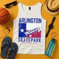 Arlington Skatepark Texas Tank Top thumb 4