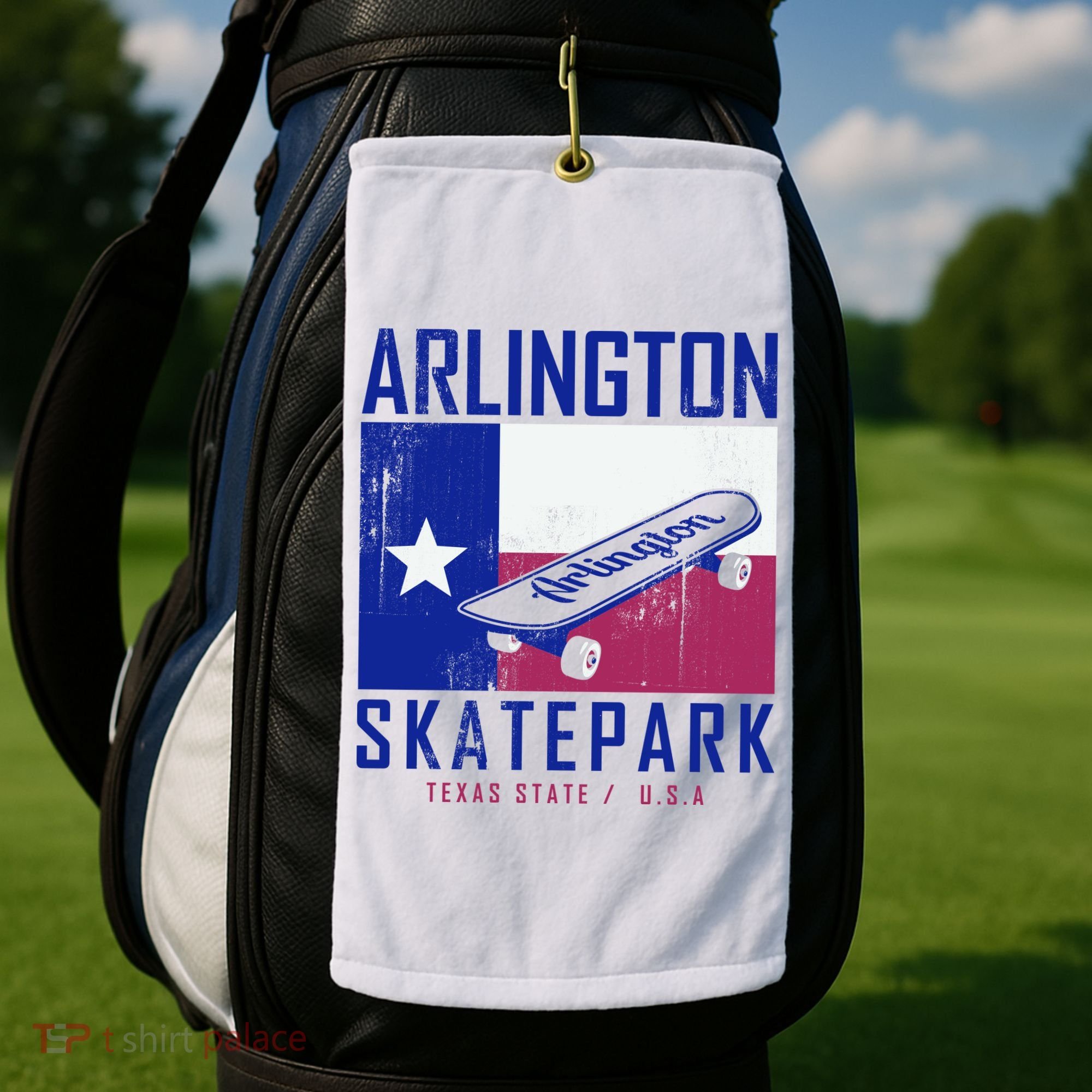 Arlington Skatepark Texas Golf Towel