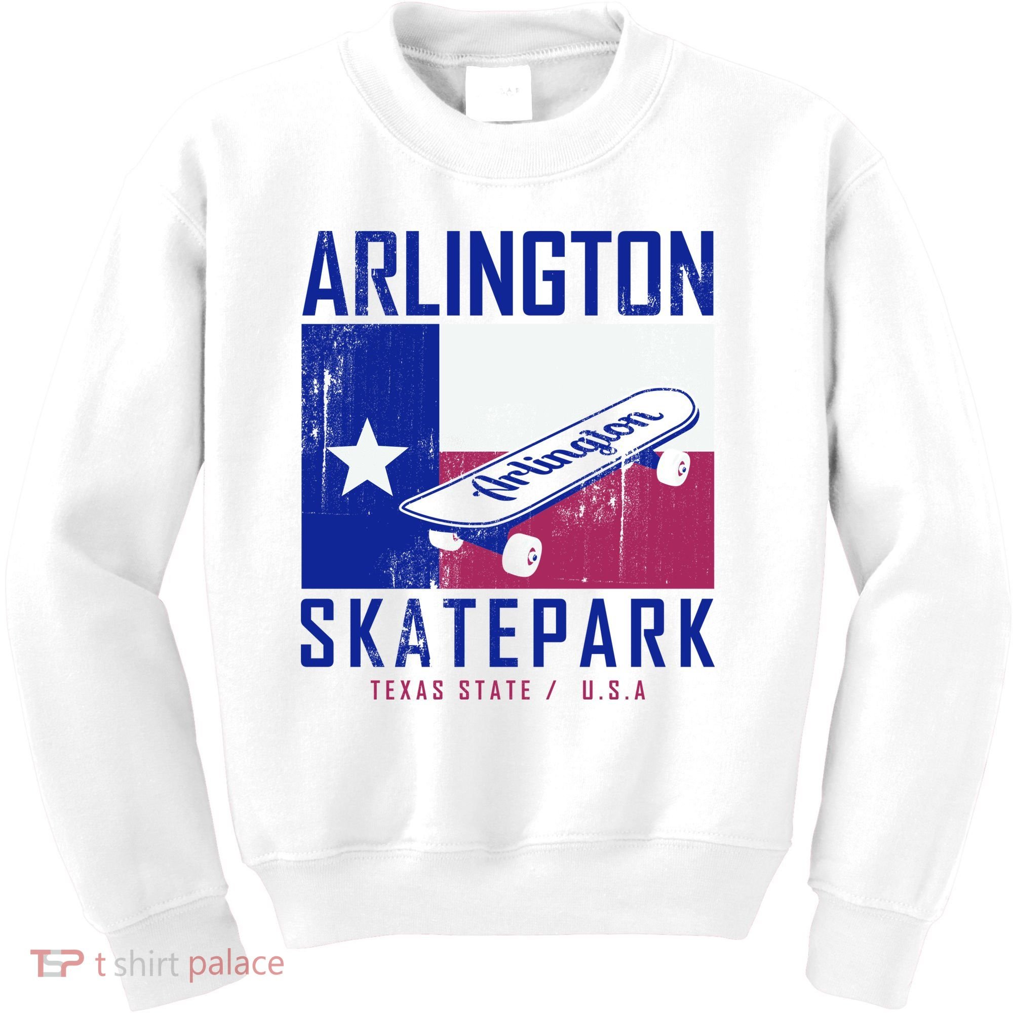 Arlington Skatepark Texas Kids Sweatshirt