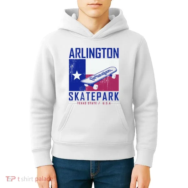 Arlington Skatepark Texas Kids Hoodie
