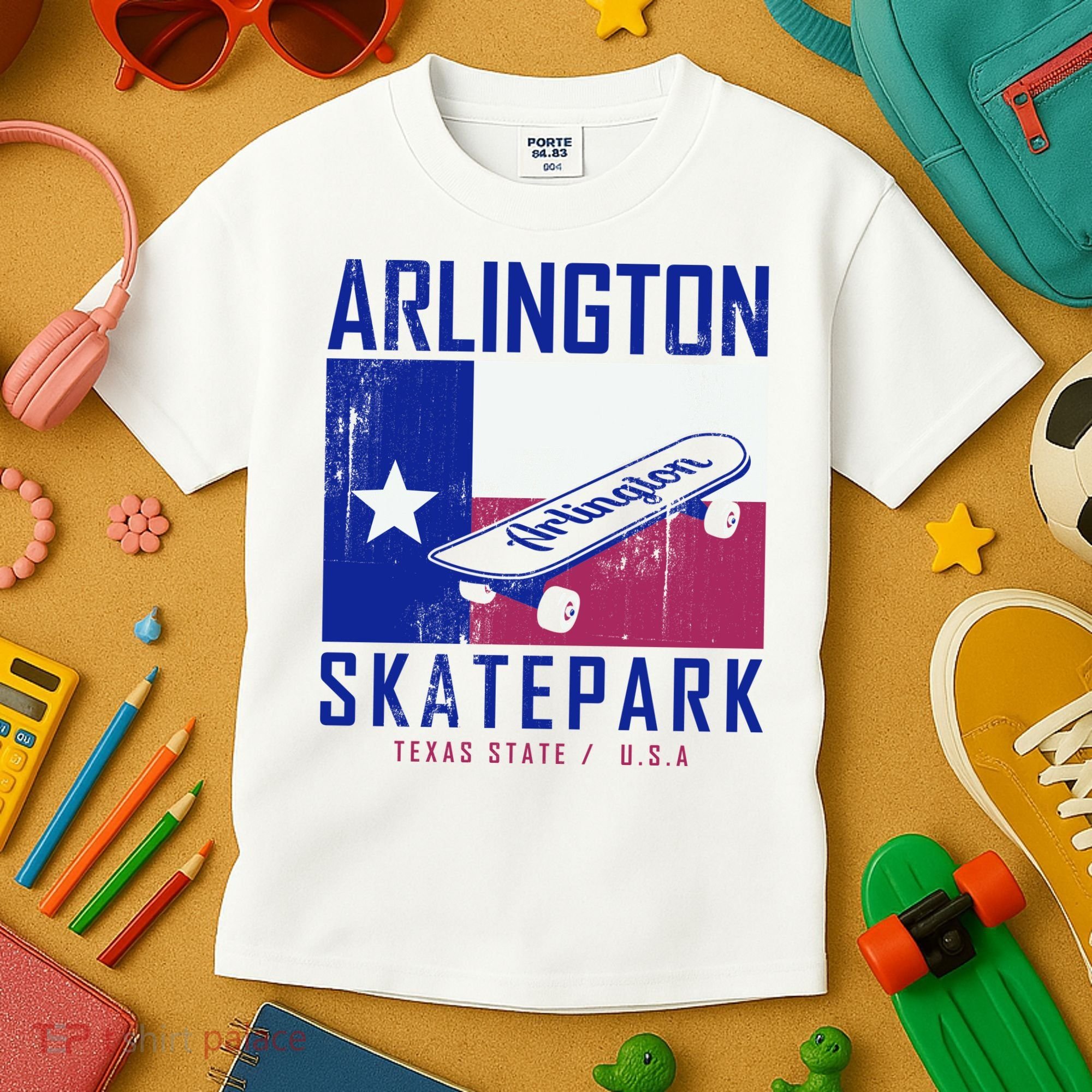 Arlington Skatepark Texas Kids T-Shirt