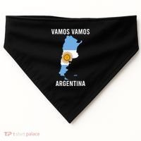 Argentina Soccer Team Jersey Shirts Argentina Flag USA-Made Doggie Bandana thumb 0