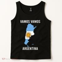 Argentina Soccer Team Jersey Shirts Argentina Flag Tank Top thumb 2