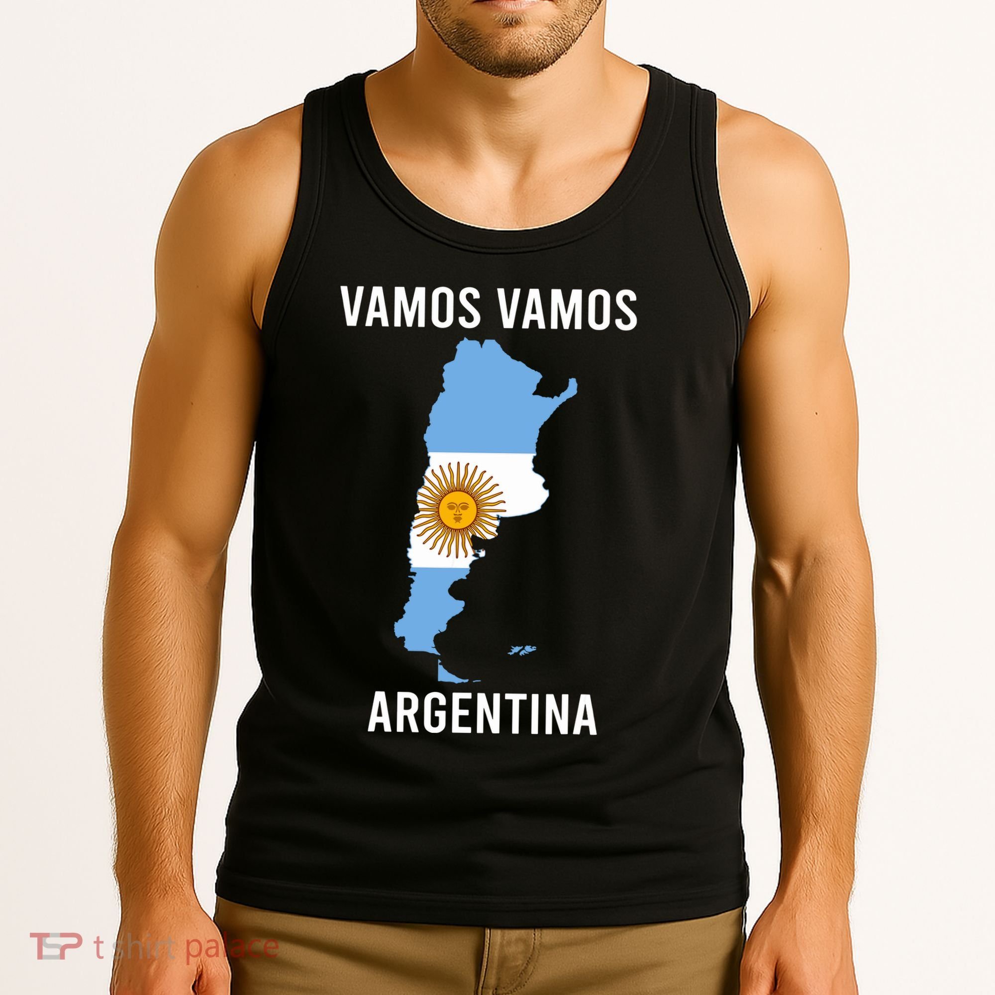 Argentina Soccer Team Jersey Shirts Argentina Flag Tank Top