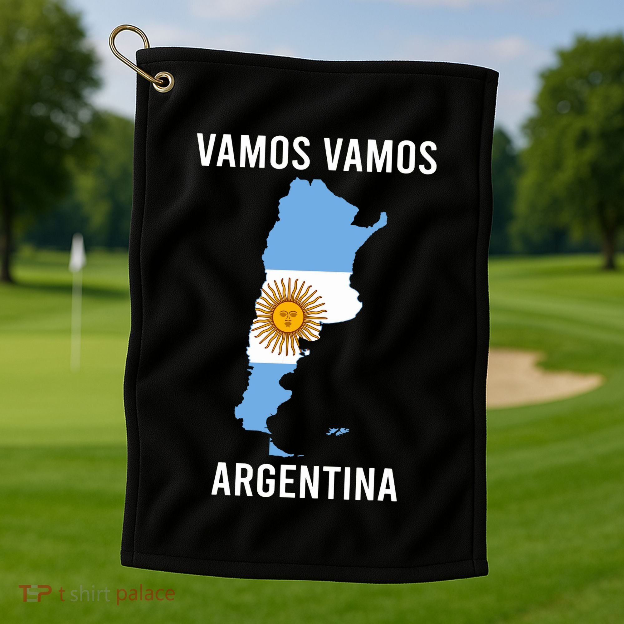 Argentina Soccer Team Jersey Shirts Argentina Flag Golf Towel