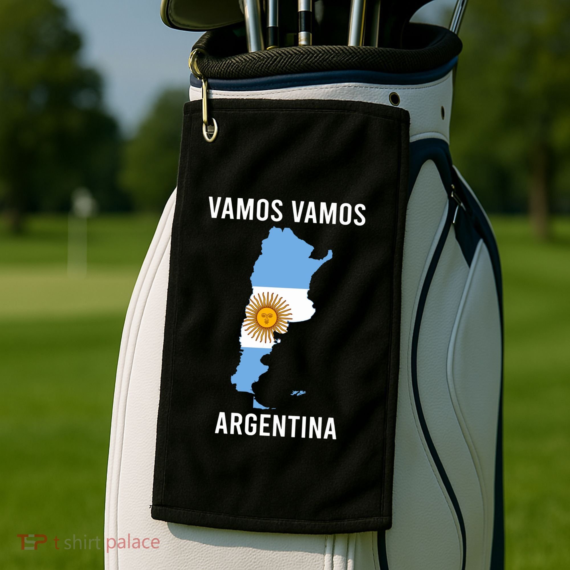Argentina Soccer Team Jersey Shirts Argentina Flag Golf Towel