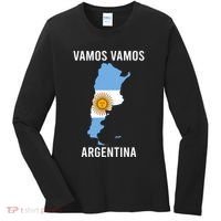 Argentina Soccer Team Jersey Shirts Argentina Flag Women's Long Sleeve Shirt thumb 0