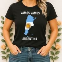 Argentina Soccer Team Jersey Shirts Argentina Flag Women's T-Shirt thumb 2