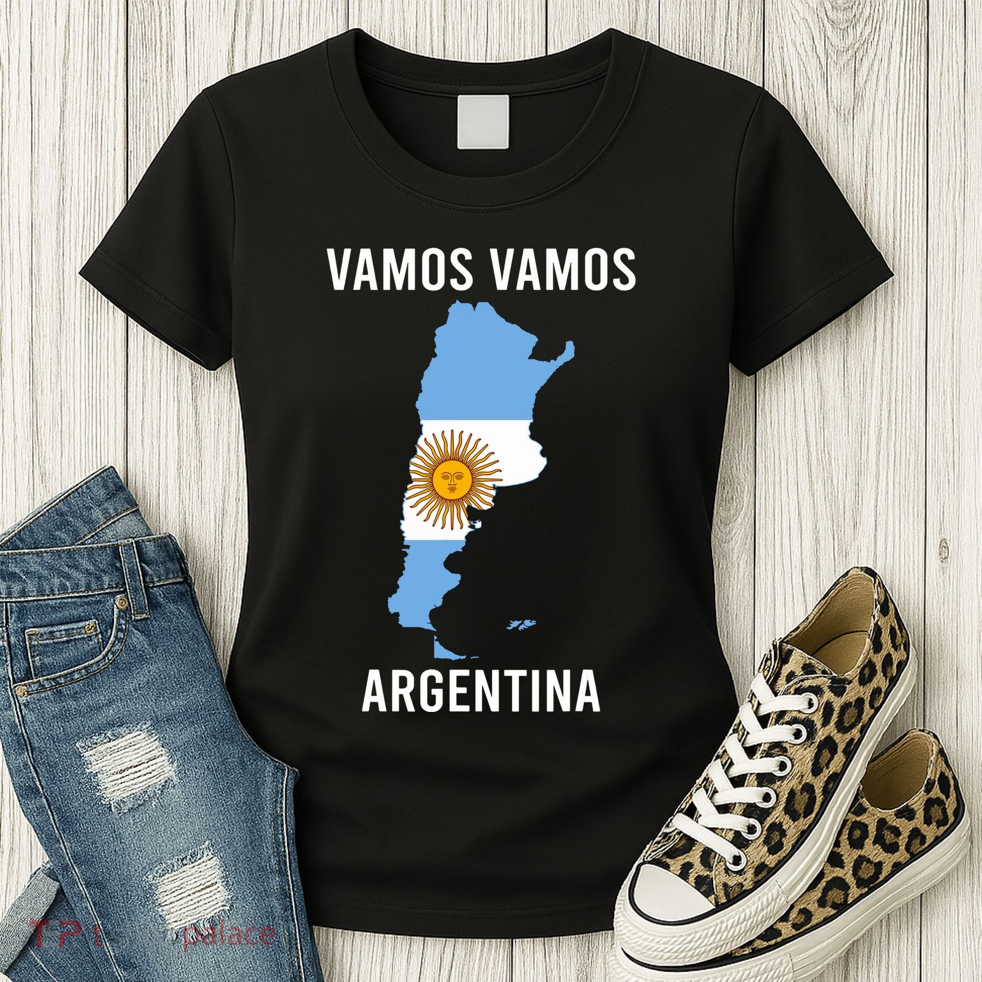 Argentina Soccer Team Jersey Shirts Argentina Flag Women's T-Shirt