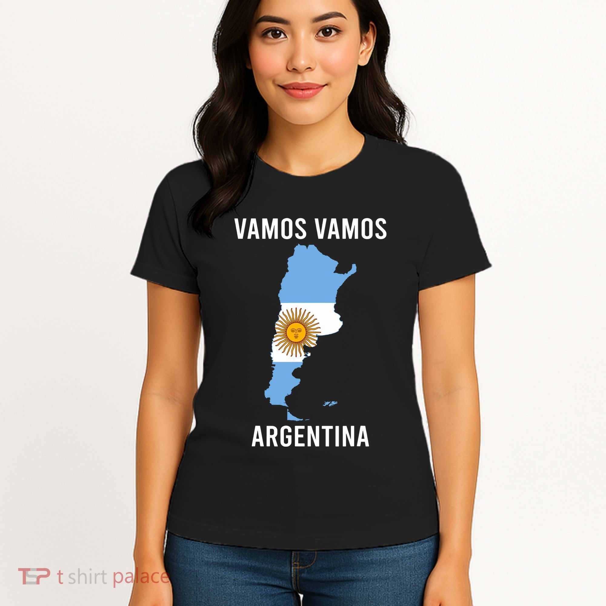 Argentina Soccer Team Jersey Shirts Argentina Flag Women's T-Shirt