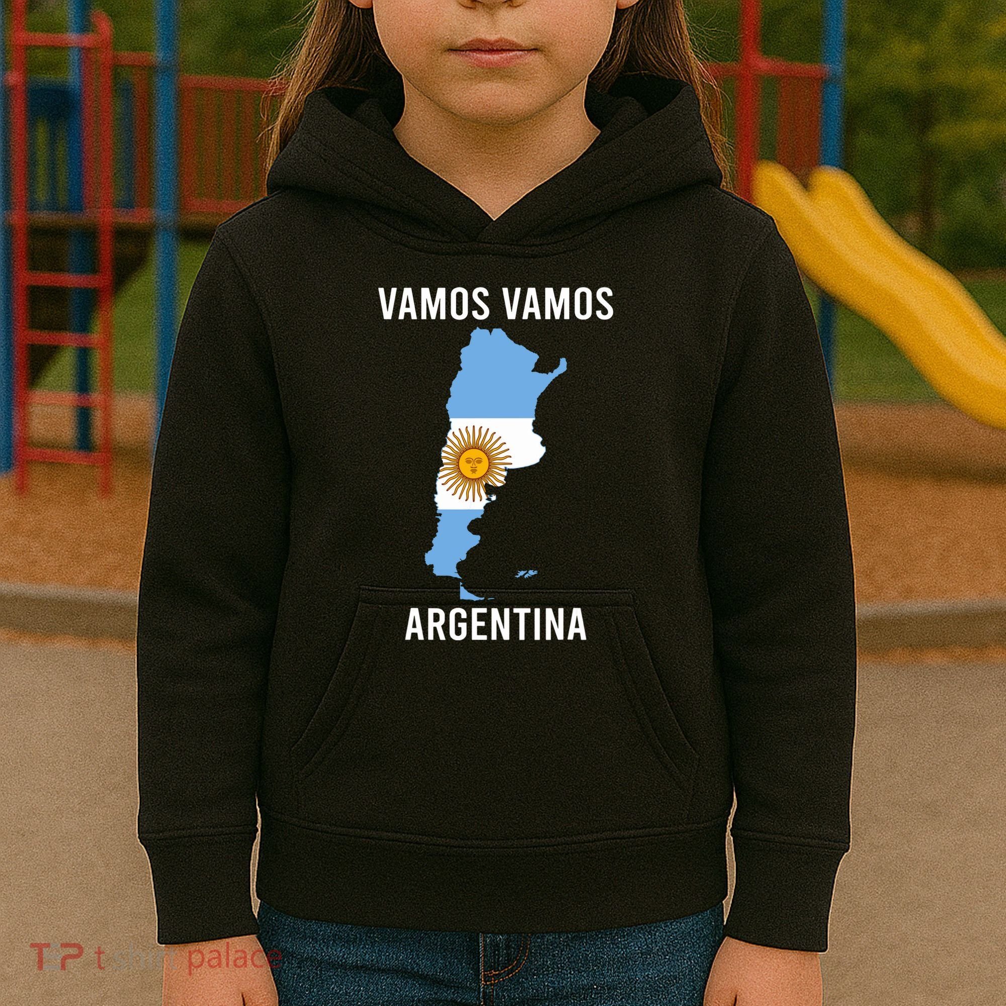 Argentina Soccer Team Jersey Shirts Argentina Flag Kids Hoodie