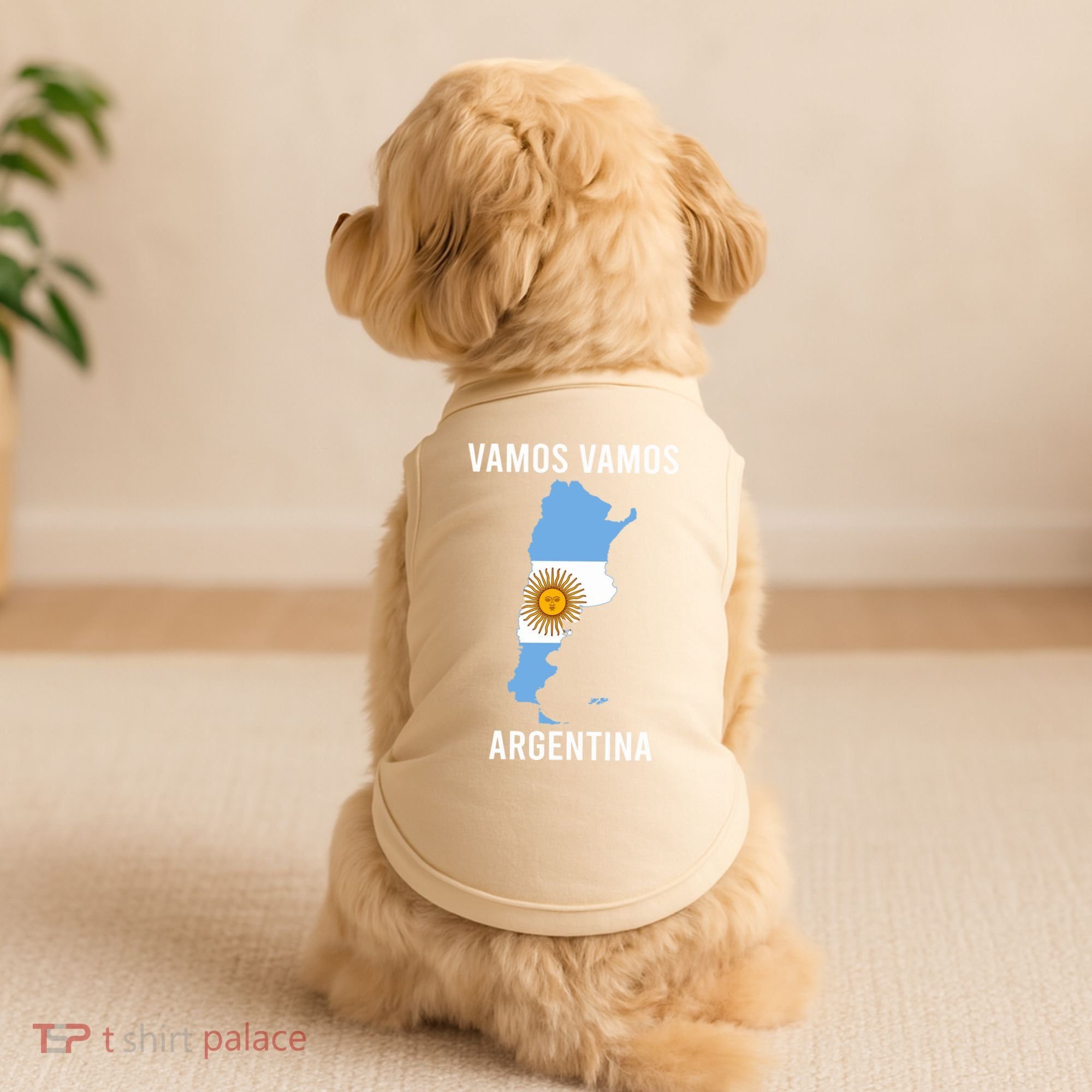 Argentina Soccer Team Jersey Shirts Argentina Flag Doggie Tank