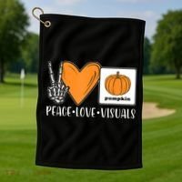 Aac Speech Therapy Slpa Group Halloween Aac Fall Device Slp Golf Towel thumb 1