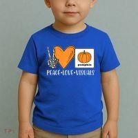 Aac Speech Therapy Slpa Group Halloween Aac Fall Device Slp Toddler T-Shirt thumb 2
