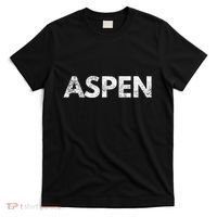 Aspen Skiing Text T-Shirt thumb 0