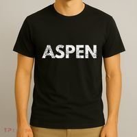 Aspen Skiing Text T-Shirt thumb 3