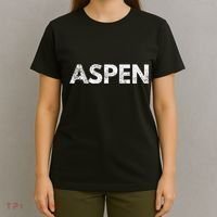 Aspen Skiing Text T-Shirt thumb 4