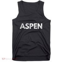 Aspen Skiing Text Tank Top thumb 0