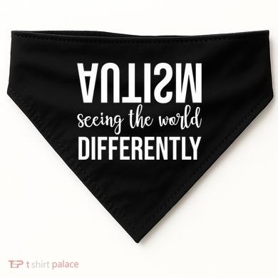 Autism Seeing The World Differently USA-Made Doggie Bandana