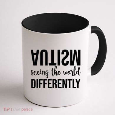Autism Seeing The World Differently Coffee Mug back
