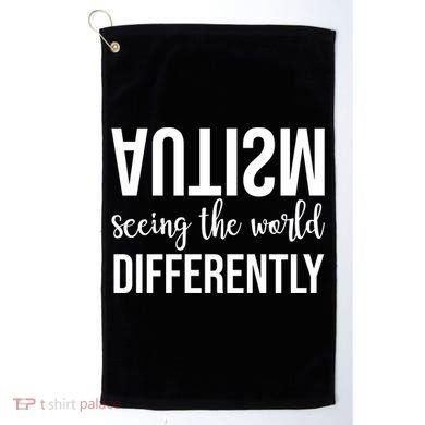 Autism Seeing The World Differently Golf Towel
