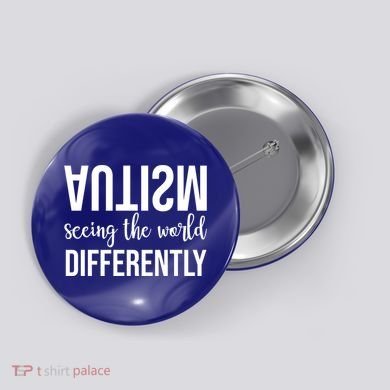 Autism Seeing The World Differently Button