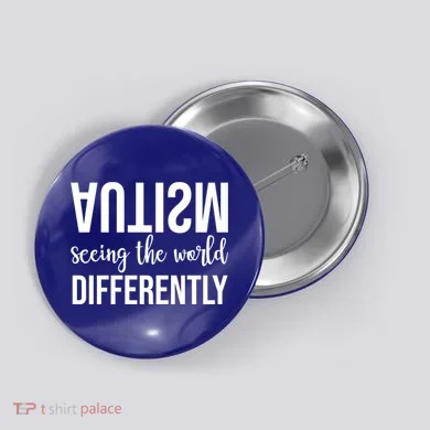 Autism Seeing The World Differently Button