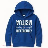 Autism Seeing The World Differently Kids Hoodie thumb 0