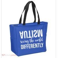 Autism Seeing The World Differently Tote Bag thumb 2