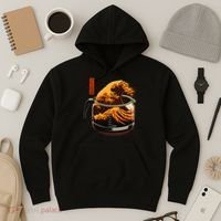Anime Style: The Great Wave Of Coffee Hoodie thumb 3